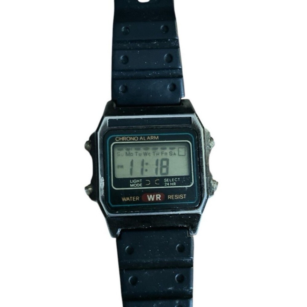 Vintage Quemex Men's Watch Chronoalarm Digital Water Resistant New Battery